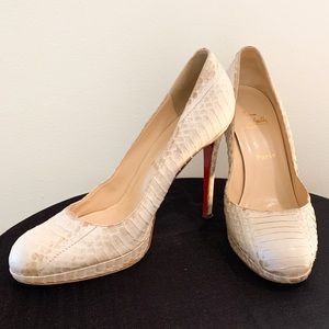 Christian Louboutin Simple Python Pumps